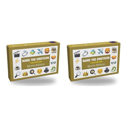Name the Emoticon Flash Card Game Movie Edition Pack of 2