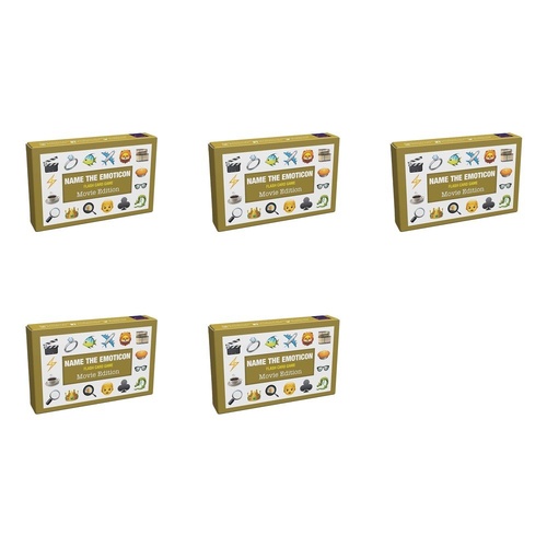 Name the Emoticon Flash Card Game Movie Edition Pack of 5