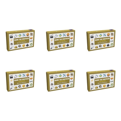 Name the Emoticon Flash Card Game Movie Edition Pack of 6