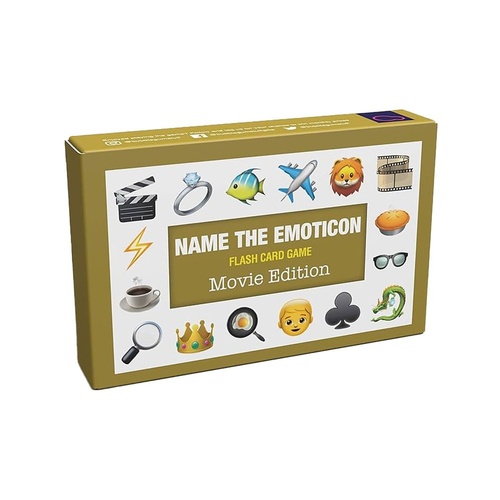 Name the Emoticon Flash Card Game Movie Edition