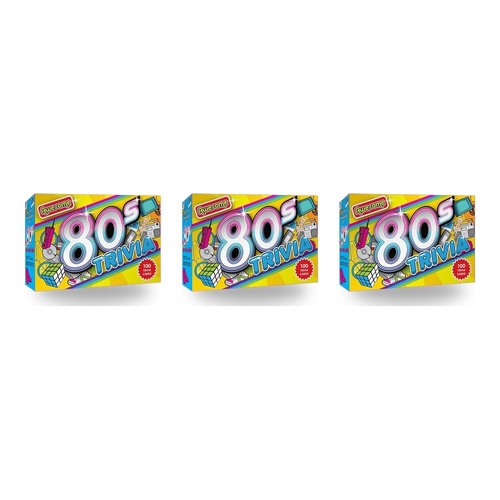 Awesome 80s Trivia Card Game 100 Trivia Cards Pack of 3