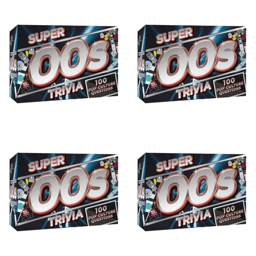 Super 00s Trivia Game 100 Pop Culture Questions Pack of 4