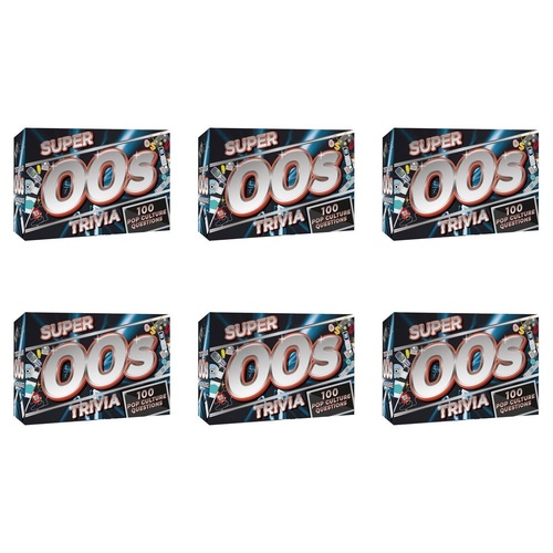 Super 00s Trivia Game 100 Pop Culture Questions Pack of 6