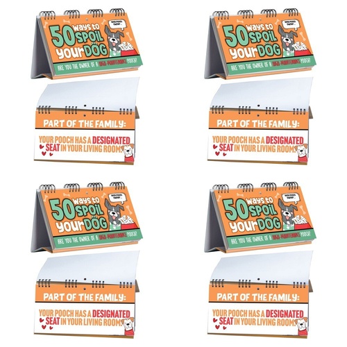 50 Ways to Spoil Your Dog Desktop Flip Book Pack of 4