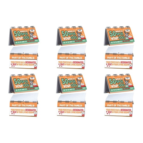 50 Ways to Spoil Your Dog Desktop Flip Book Pack of 6