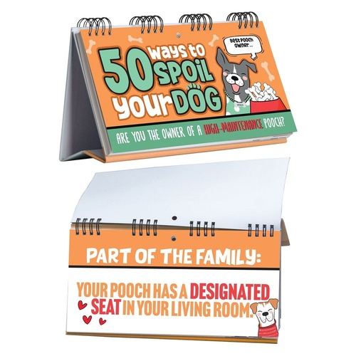 50 Ways to Spoil Your Dog Desktop Flip Book