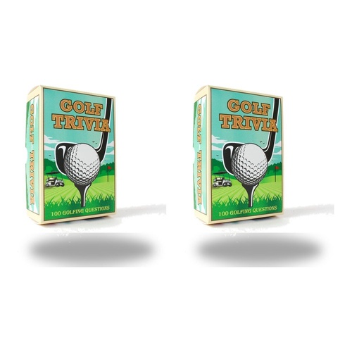 Novelty Gift Golf Trivia Card Game 100 Golfing Questions Pack of 2