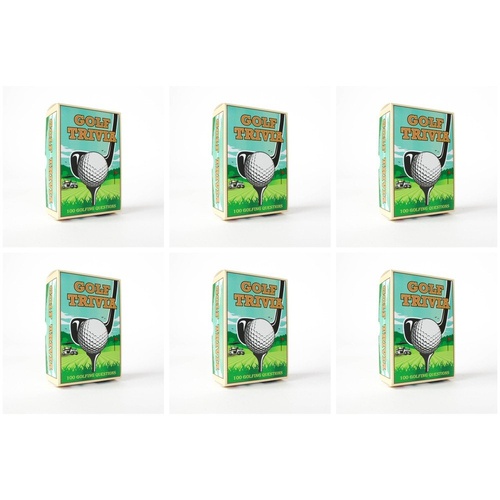 Novelty Gift Golf Trivia Card Game 100 Golfing Questions Pack of 6