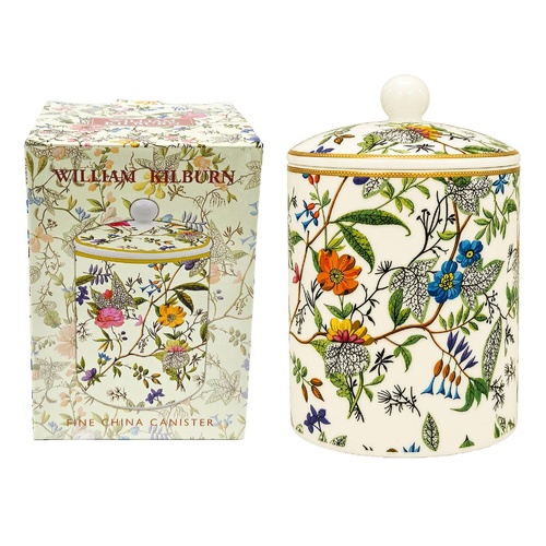 William Kilburn Fine China Canister Floral