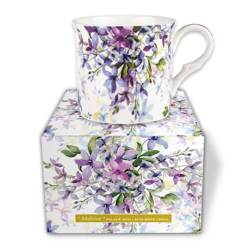 Malvern Palace Mug Purple Wisteria Fine Bone China