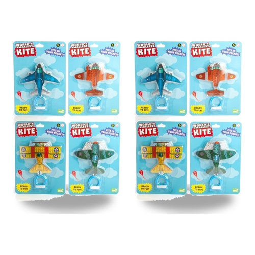 Novelty Gift World's Smallest Kite Plane - Random Design Supplied Pack of 2