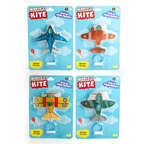 Novelty Gift World's Smallest Kite Plane - Random Design Supplied