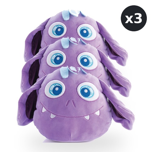 Smoosho's Pals Monsterlings Scout Plush Mallow Toy Animal Ultra Soft Pack of 3