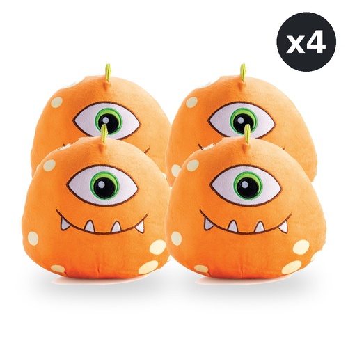 Smoosho's Pals Monsterlings Borg Plush Mallow Toy Animal Ultra Soft Pack of 4