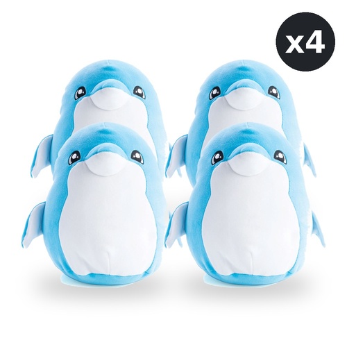 Smooshos Pals Soft Plush Toy Dolphin Pack of 4