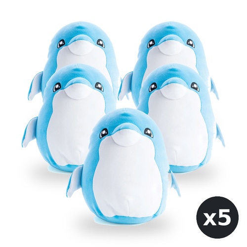 Smooshos Pals Soft Plush Toy Dolphin Pack of 5
