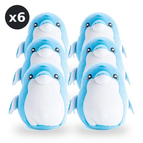 Smooshos Pals Soft Plush Toy Dolphin Pack of 6