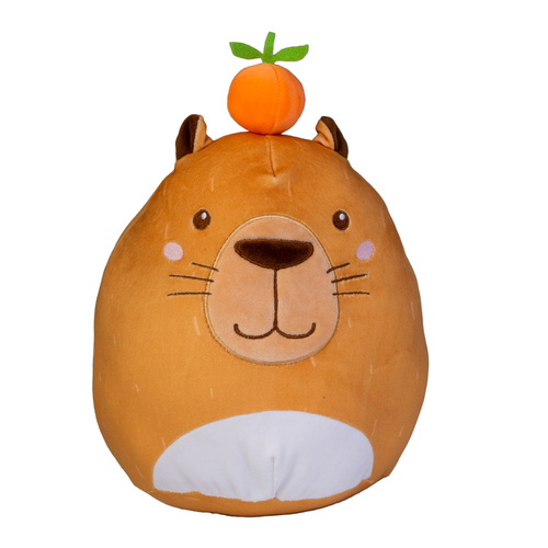 SmooshoÕs Pal Capybara Plush Toy Soft Kids Cuddle Buddy with Orange Hat