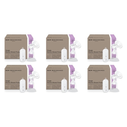 New Beginnings Single Electric Breast Pump Pack of 6