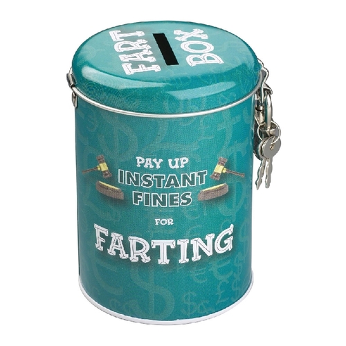 Novelty Gift Fines Money Tin Farting