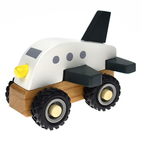 Wooden Off Road Plane Truck Toy