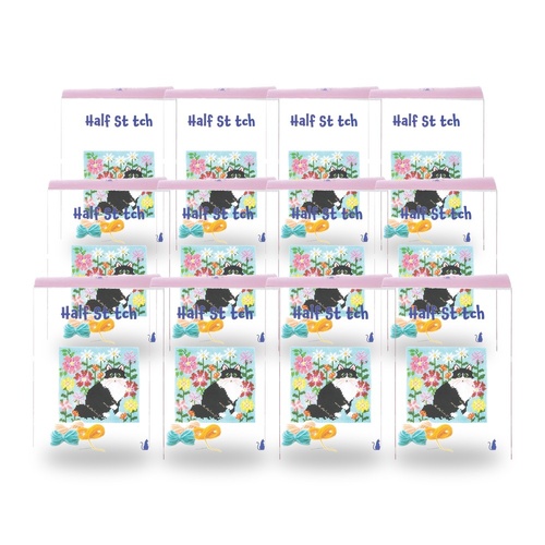 Cat Collective Half Stitch Kit Ragdoll Cat Finished Size 24.5 x 24.5cm Bundle of 12