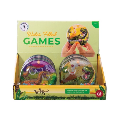 IS Gift Water Filled Games Dinosaur Assorted Counter Display of 12