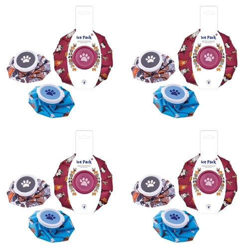 Cat Collective Ice Pack Cat Print Assorted Designs - Random Design and Colour Supplied Bundle of 4