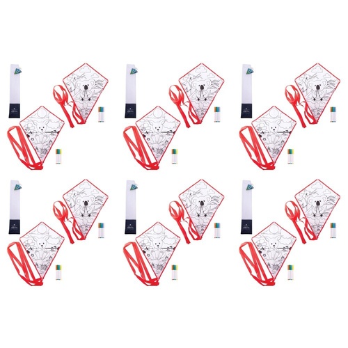 Colour Your Own Kite with Markers Australian Animals - Random Design Supplied Pack of 6