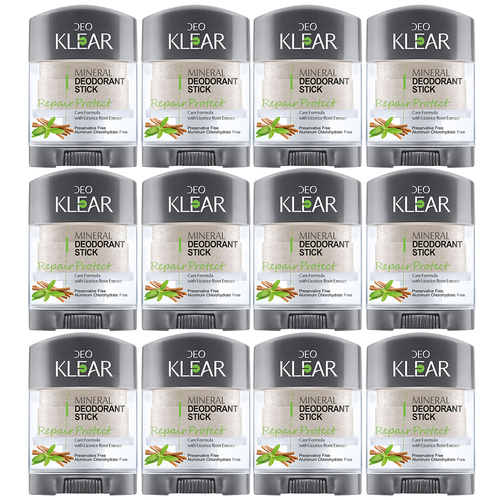 Deoklear Mineral Deodorant Repair Protect Licorice 70g Aluminium Free x12