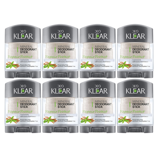 Deoklear Mineral Deodorant Repair Protect Licorice 70g Pack of 8