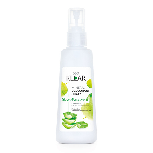 Deoklear Mineral Deodorant Skin Rescue Aloe Vera Spray 100ml Aluminium Free