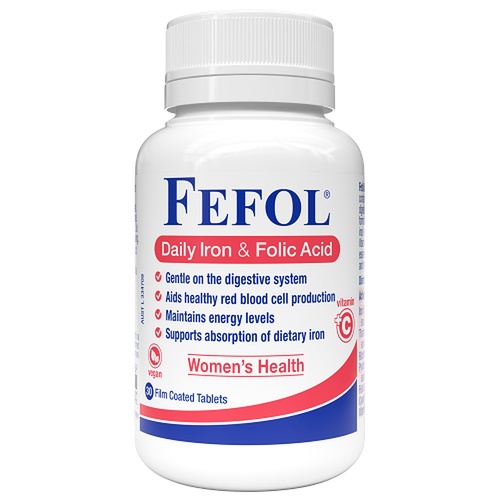 Fefol Daily Iron & Folic Acid 30 Tablets
