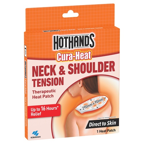 Hot Hands Cura-Heat Neck & Shoulder Pack x 6