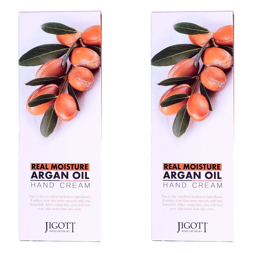 Jigott Real Moisture Hand Cream Argan Oil 100ml Pack of 2