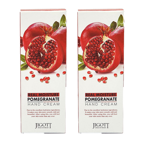 Jigott Real Moisture Pomegranate Hand Cream 100ml Pack of 2