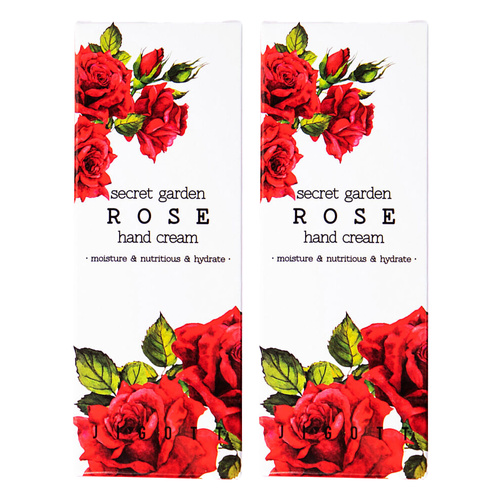 Jigott Secret Garden Rose Hand Cream 100ml Pack of 2 Moisturising Care
