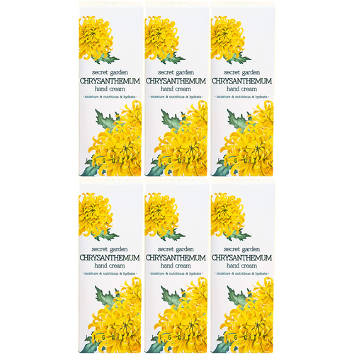 Jigott Secret Garden Chrysanthemum Hand Cream 6 Pack 100ml Moisturising