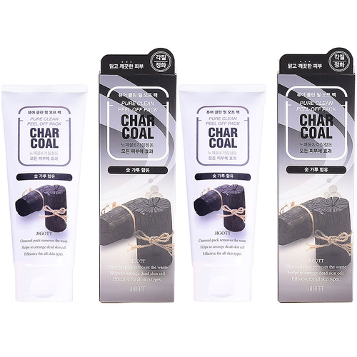 Jigott Pure Clean Charcoal Peel Off Mask 180ml Pack of 2