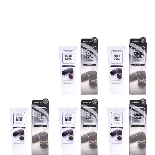 Jigott Pure Clean Charcoal Peel Off Mask 180ml Bundle Pack of 5 Deep Cleansing