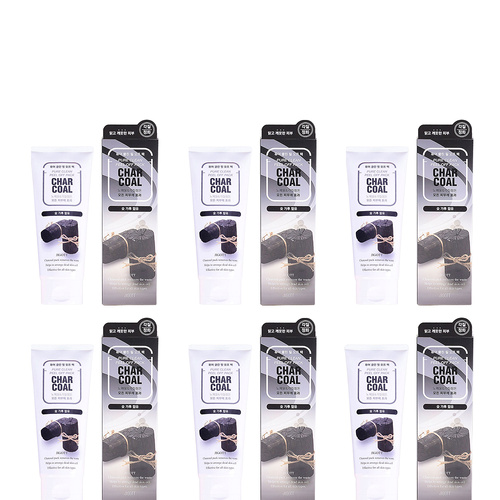 Jigott Pure Clean Charcoal Peel Off Mask 180ml Pack of 6 Deep Cleansing