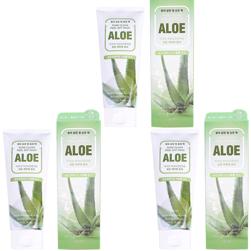 Jigott Pure Clean Aloe Peel Off Mask 180ml Pack of 3 Deep Cleansing