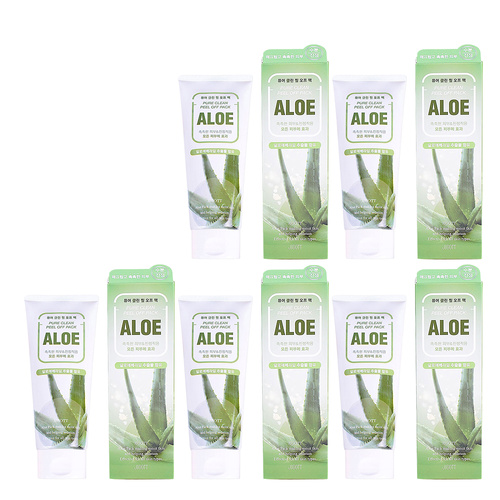 Jigott Pure Clean Aloe Peel Off Mask 180ml Pack of 5 Deep Cleansing