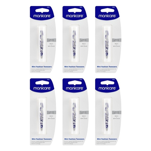 Manicare Mini Tweezer Assorted Colours x 3 Bundle of 6