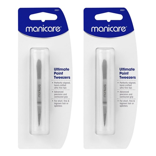 Manicare Ultimate Point Tweezers Pack of 2
