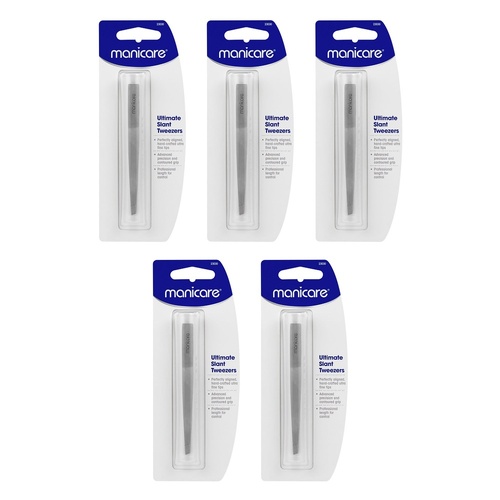 Manicare Ultimate Slant Tweezers x 3 Bundle of 5