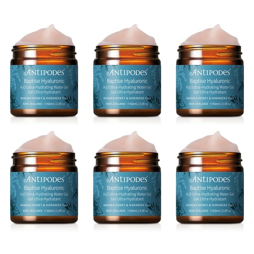 Antipodes Baptise H20 Ultra Hydrating Water Gel 60mL Pack of 6