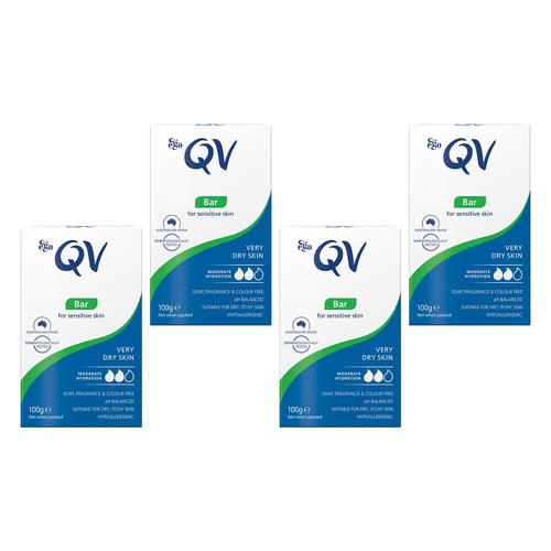 Ego QV Cleansing Bar 100g Pack of 4
