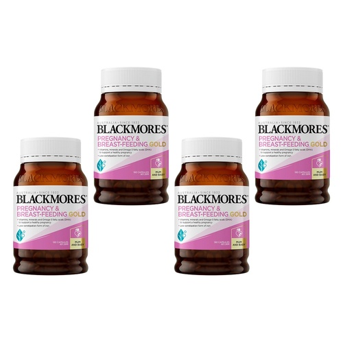 Blackmores Pregnancy Gold 180 Capsules Pack of 4