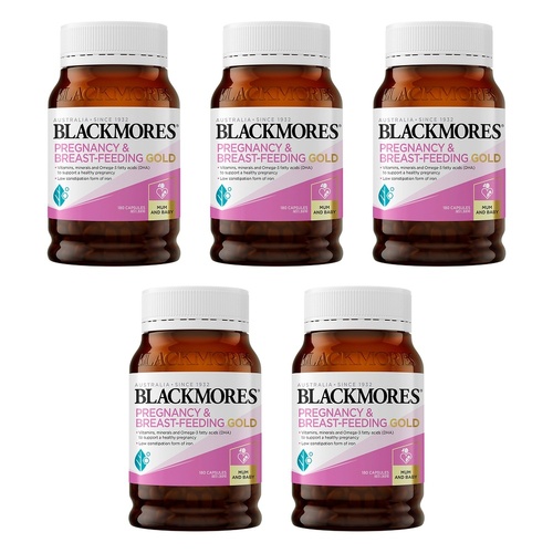 Blackmores Pregnancy Gold 180 Capsules Pack of 5
